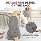 SCENEREAL Dog Sweaters Pajamas for Small Medium Large Dogs, Soft Four-Legged Apparel Dog Sweater Pjs, Warm Puppy Clothes Winter Coats, Onesie Jammies Outfits for Doggie Cats, Grey L
