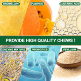 200 Chew No Poo Chews For Dogs-Coprophagia Stool Eating Deterrent-Stop Eating Poop For Canine- Dogs Poop Eat Deterrent Supplement With Probiotics&Digestive Enzymes Breath Aid Support-Chicken Flavor