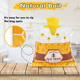 4 Disposable Fly Bag, Fly Traps Outdoor HangingRanch Stable Horse Fly Hunter Trap Control for Barn, Farm, Mosquito Bug Catcher and Flying Insect Trap Killer Repellent