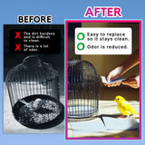 HA SHI Bird Cage Liner - 120 Paper Sheets, 20" x 18", 2.9 lb - Suitable for Pet Habitats, Bulk Quantity for Extended Use, Newsprint Texture, Parcel Packaging