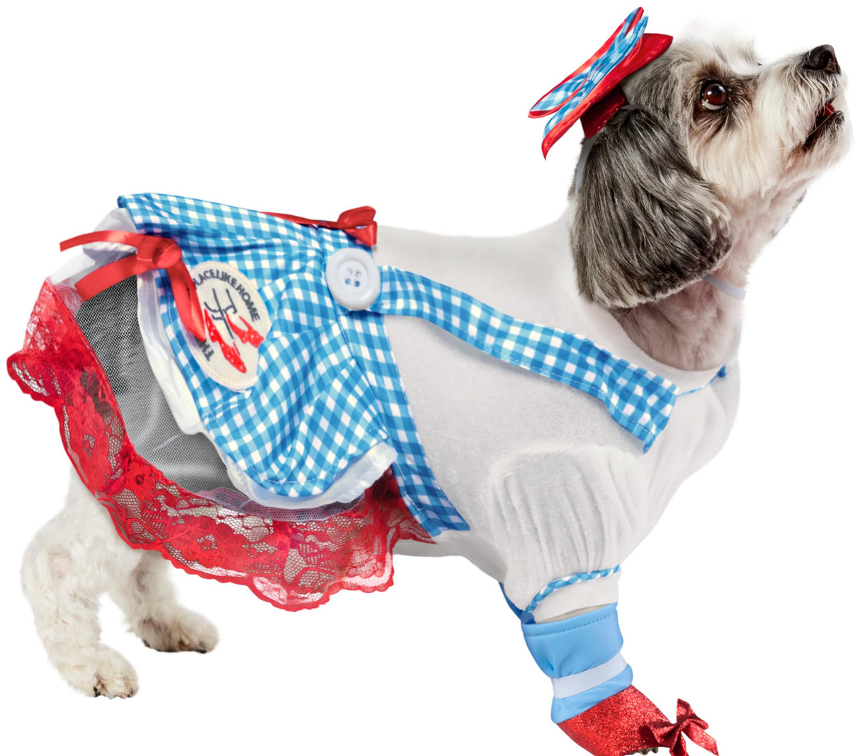 The Wizard of Oz: Dorothy Pet Costume for for Dogs or Cats by Rubies, XL