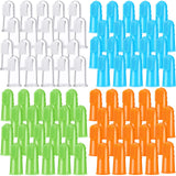 Nuogo 80 Pack Bulk Dog Toothbrush Soft Finger Brushes, Pet Finger Toothbrush for Easy Teeth Cleaning, Soft Dental Care Brush for Dogs, Small Cats and Puppies
