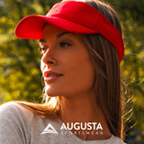 Augusta Sportswear Women's Athletic Mesh Visor - Stylish Sun Hat for Golf, Running, and Outdoor Activities, Black