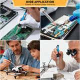 Soldering Iron Kit Electronics, 60W Adjustable Temperature Welding Tool, 5pcs Soldering Tips, Desoldering Pump, Soldering Iron Stand, Tweezers