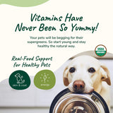 kin+kind Skin and Coat Supplement for Dogs & Cats – Natural Vitamin Supplements with Organic Ingredients for Shiny Fur, Moisturized Skin & Overall Pet Wellness – Dog Essentials & Cat Essentials – 8oz