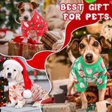 Jeere 6 Pcs Dog Pajamas, Dog Holiday Pajamas Jumpsuit for Small Medium Boy Girl Puppy Winter Pet Clothes(Christmas,M)