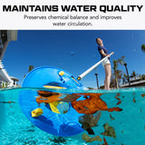 POOL BLASTER Leaf Vac Cordless Hoseless Pool Leaf Vacuum & Skimmer, Battery-Powered Swimming Pool Leaf Catcher with Heavy Duty Mesh Bag, for Inground and Above Ground Pools, by Water Tech