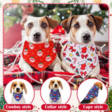 Aliceset 180 Pcs Christmas Dog Bandanas Bulk Christmas Bandanas for Dogs Adjustable Washable Pet Triangle Scarf Cute Kerchief Scarves for Pet Xmas Party Costume Accessories Decorations