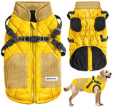 Mosucoirl Warm Dog Coats Pet Clothes, Waterproof Dogs Jacket Reflective Pet Outfits Winter Dog Cold Weather Coat Cozy Snow Jackets Vest for Small Medium Large Dogs Puppy Doggie