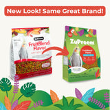 ZuPreem FruitBlend Flavor Pellets Bird Food for Medium Birds, 2 lb (Pack of 2) - Daily Blend Made in USA for Cockatiels, Quakers, Lovebirds, Small Conures