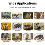 32" Live Animal Traps,Humane Animal Trap for Stray Cats up to 16.5 pounds, Raccoons, Squirrel, Skunk, Mole, Groundhog, Armadillo, Rabbit,Stainless Steel Foldable with Pedal Triggers