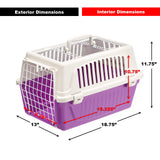 Ferplast Atlas Pet Carrier | Small Pet Carrier for Dogs & Cats w/Top & Front Door Access