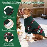 WINGOIN Dog Sweater for Extra Large Dogs, Xlage Size Dog Christmas Sweaters, Male Female Knit Dogs Turtleneck Pullover with Leash Hole, Pet Warm Winter Clothes for Girl Boy Corgi, Beagle (XL)