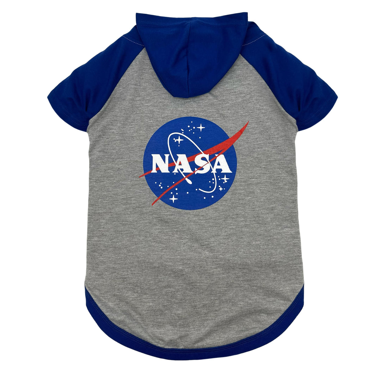 PET NASA Hoodie T-Shirt for Dogs & Cats. NASA Logo Dog Hoody Tee Shirt, X-Small, Outer Space Hoodie T-Shirt for Pets Cool Sporty Dog Shirt