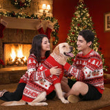MuYaoPet Family Matching Dog and Owner Clothes Outfits,Christmas Pet Cat Sweater Costume for Small Medium Extra Large Dogs/Women/Men,Only for Pet XL