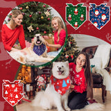 Amylove 120 Pcs St. Patrick's Day Dog Bandanas Bulk Holiday Triangle Dog Pack Puppy Kerchief Bandana Adjustable Spring Pet Scarf for Pet Cat Costume Accessories Decor(Snowman)