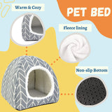 Tierecare 2 Pack Guinea Pig Hideout Bed Dwarf Rabbit House Cave Accessories Cozy Hide-Out for Little Bunny Hedgehog Ferret Chinchilla&Other Small Animals
