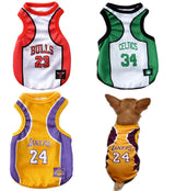 3Pack Dog Clothes for Small Dog Girl Puppy Clothes for Chihuahua Yorkies Bulldog Clothes for Medium Dogs Boy Basketball Jersey Pet Outfits Shirt Apparel Accessories,M