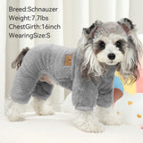 XPUDAC 3 Pack Dog Sweater, Dog Winter Clothes for Small Medium Dogs Girl Boys Fleece Pet Pajamas for Winter Christmas-2XL（Blue,Navy,Grey