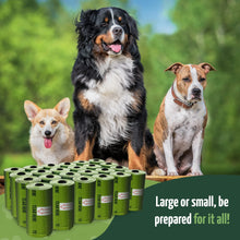 Load image into Gallery viewer, Reli. Biodegradable Dog Poop Bags w/Holder (1200 Count - 80 Rolls Bulk) | Leash Clip Dispenser | 9x13" Large Dog Bags for Poop | Green Eco-Friendly Oxobiodegradable Waste Disposal Refills (Unscented)
