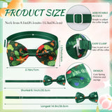 Silkfly 100 Pcs Dog Bow Ties Bulk Adjustable Pet Bowtie Collar Bows Holiday Dog Bowknot for Small Medium Pet Costume Grooming Supplies(Spring Pattern)