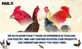 HULX Super Green 10 CC. Rooster Booster Health Care Protection, Quickly Recover Chicken Rooster from Sick, Heal Wounds Pain, Recovery Energy Increase Immunity Poultry & Bird
