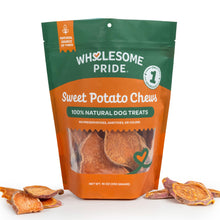 Load image into Gallery viewer, Wholesome Pride Sweet Potato Chews Dog Treats – All-Natural, Single-Ingredient, Grain-Free, 16 oz
