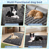 Abdtech Backseat Dog Bed Mat for Car: 23.6" x 52" Non-Slip Dog Bed for Back Seat - Soft and Comfortable Dogs Blanket - Washable Travel Pet Mat Seat Protector Fit for Back Seat Cover, Grey