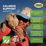 Only Natural Pet Calming Hemp Soft Chews - Relaxation Composure Sedative Tranquilizer Treats for Cat Stress Reduction w/Soothing Botanicals Supports Sleep Aid Quiet Travel Chill Vet Visit - 60 Count