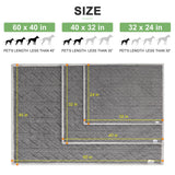BEAUTYZOO Waterproof Dog Blankets for Medium Large Dogs Washable- Reversable Dog Blanket for Furniture, Sofa, Couch, Crate, Car- Soft Sherpa Dog Throw Plush Pet Bed Blanket Cat Puppy, 40"x60" Grey