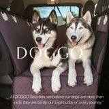 DOGGO Selection Back Seat Pet Cover for Dogs, Premium Dog Hammock for Car with Hard Bottom | XL, Waterproof & Washable | Dog Car Seat Cover for Large | Fits Large SUV, Trucks (Brown)