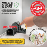 Tratper Mouse Tunnel Traps. Prevents Accidental Triggering with Dual Tunnel Design. Covered Snap Traps for Humane Kill, Safe and Reusable, Pest Control for Mice, Indoor & Outdoor Use, 4 Pack