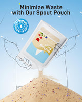 BUCATSTATE Hamster Sand, No-Dust 6.6LB Chinchilla Dust Bath with Pour Spout, 100% Natural Desert Bathing Sand for Syrian Hamster Gerbil Rat Mice Small Animals (Flower Smell)
