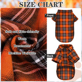 EXPAWLORER Dog Shirt - Fall Dog Clothes Sweater, Breathable Polo T-Shirts Dogs Costume with Plaid Pattern,Pet Outfit for Small Medium Large Dogs Puppy Boy and Girl
