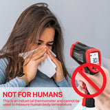 Eventek Infrared Thermometer Gun -58°F~1022°F (-50°C~550°C), IR Laser Thermometer Gun for Cooking, Pizza Oven, Grill, Griddle, Engine with Adjustable Emissivity & Max Min (NOT for Humans)