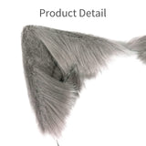 SMILETERNITY Handmade Fox Wolf Cat Ears Headwear Costume Accessories for Halloween Christmas Cosplay Party (Gray)