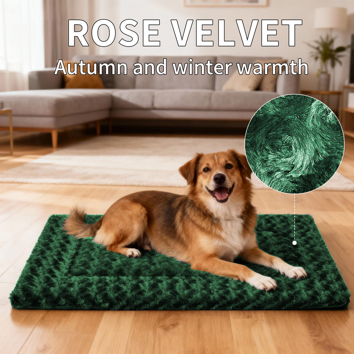 Dog Bed Mat - Comfortable Kennel Pad, Multi-Purpose Crate Bed & Mats for Dogs & Cats – Soft Crate Mat for Dog & Cat