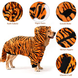 Topbuti Dog Halloween Tiger Costume Pet Funny Cosplay Clothes Dog Hoodies Sweaters Cat Coat Warm Winter Sweaters Outfits for Small Medium (Medium)