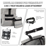 Dog Carrier Backpack for Medium Dogs, Hiking Bag for Pets Up to 30 lbs - 4-Layer Safety Design with Thick Padded Straps, Built-in Leash & Breathable Mesh, Suitable for Hiking, Cycling, and Travel