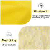 MAMORE Dog Raincoat, Waterproof Adjustable Floral Hooded Pet Poncho Reflective Dog Rain Jacket for Small Medium Large Dogs for Outdoor Walking Hiking (Yellow, Medium)