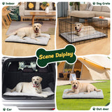 ZENGAOOU Washable Dog Bed for Crate, Ultra Soft Plush Dog Crate Pad for Medium to Large Dogs, Non Slip Cushion for Metal Crates, Indoor or Travel, 36 x 23 Inch, Gray