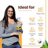 Flock Free Natural Mosquito Control Ready to Use Spray, Repels Mosquitoes, Ticks, Fleas, Flies, Gnats, and Chiggers Away (32 oz Ready to use)