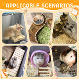 Kagoty 40 PCS Hamster Toys Set, Guinea Pig Toys Enrichment Hamster Tubes and Tunnels, Rat Enrichment Toy with Bridge, Seesaw, Swing, Ball for Gerbils, Chinchillas, Dwarf and Syrian Mouse