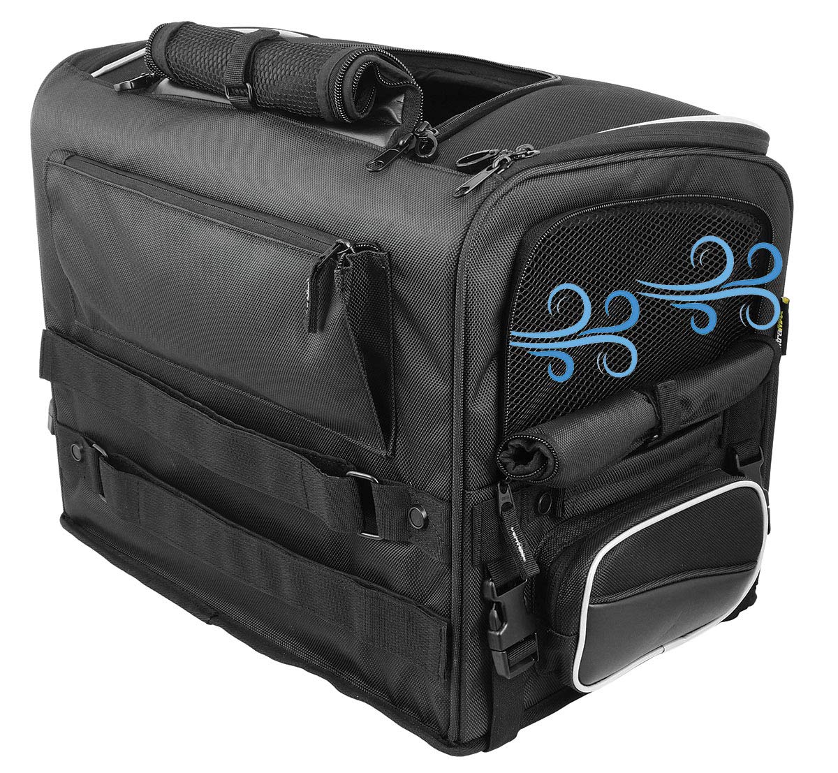 Nelson-Rigg Route 1 Rover Pet Carrier: Weather Resistant, Portable, and Secure Motorcycle pet Carrier/Crate; Fits Harley Davidson, Indian, Yamaha & Suzuki Motorcycles