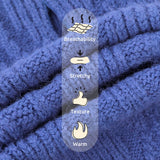Queenmore Large Dog Sweater, Dog Sweaters for Large Dogs, Thanksgiving Fall Knit Pet Kintwear, Turtleneck Stretchy Christmas Pet Sweater, Winter Warm Clothes for Labrador, Doberman, Royal Blue,2XL