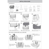 Bike Basket Suit for Front/Rear/Side of Bicycle with Removable Liner Bag, Dog Bike Basket Carrier for Travel, Large Size Basket More Storage, Ebike Accessoriest for Pets, Fruit & Grocery