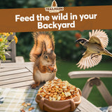 25 LB - Raw Shelled Peanuts for Squirrels, Out of Shell Peanuts for Birds and Wildlife- Squirrel Food, Wild Bird Seed - Grown in The USA