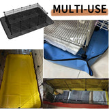 Oncpcare Waterproof Pet Playpen Mat 59"x39" (Black) – Washable and Reusable Cage Liner Tarp for Rabbit, Guinea Pig, Ferret, and Small Animal Habitat Protection