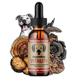 MycoDog Vitality - Turkey Tail Mushroom for Dogs - Mushroom & Adaptogen Supplement for Senior Dogs - Supporting Immune Health & Daily Wellness - with Reishi, Chaga