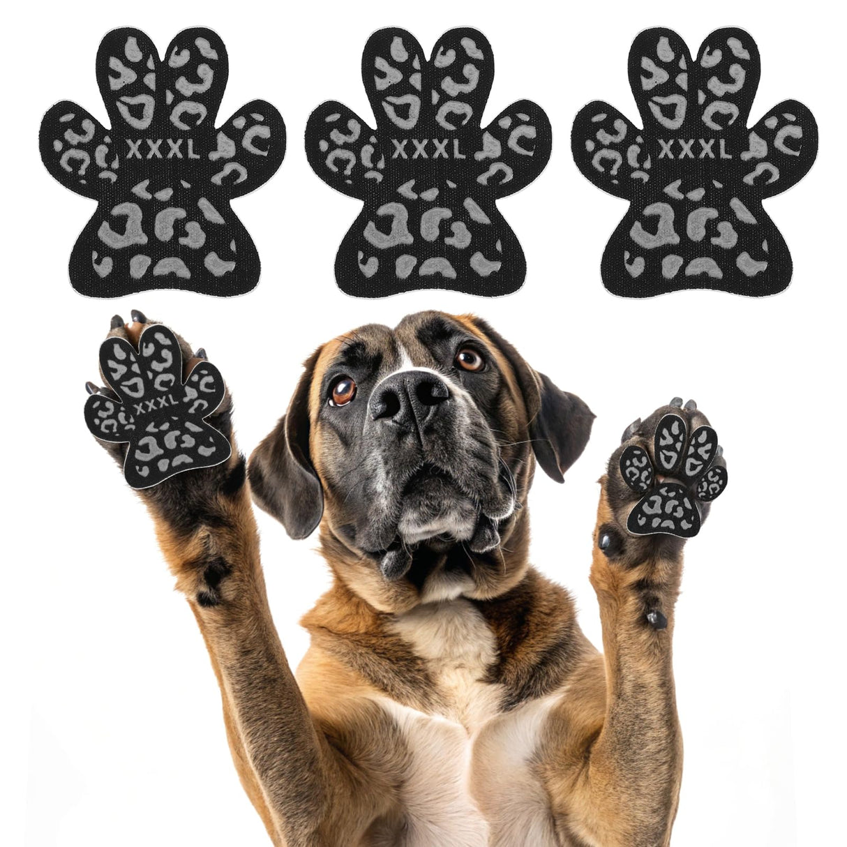KOOLTAIL Anti-Slip Dog Paw Protector Gripper Traction Pads for Hot Pavement, Dog Feet Stickers with Stronger Adhesive on Hardwood Floors for Senior Dogs ,Pet Shoes Booties Socks Replacement (36 pcs)XL